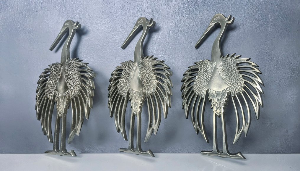 杯垫 (3) -  奢华餐桌垫 - 耐热 - 25厘米 - 镀银 #2.1