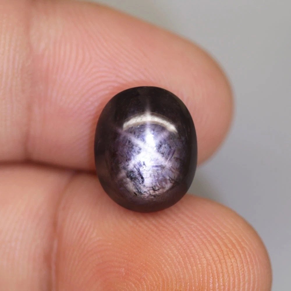 没有保留价 星彩蓝宝石  - 16.76 ct - 无实验室报告 - 两侧各六束光线 #1.0