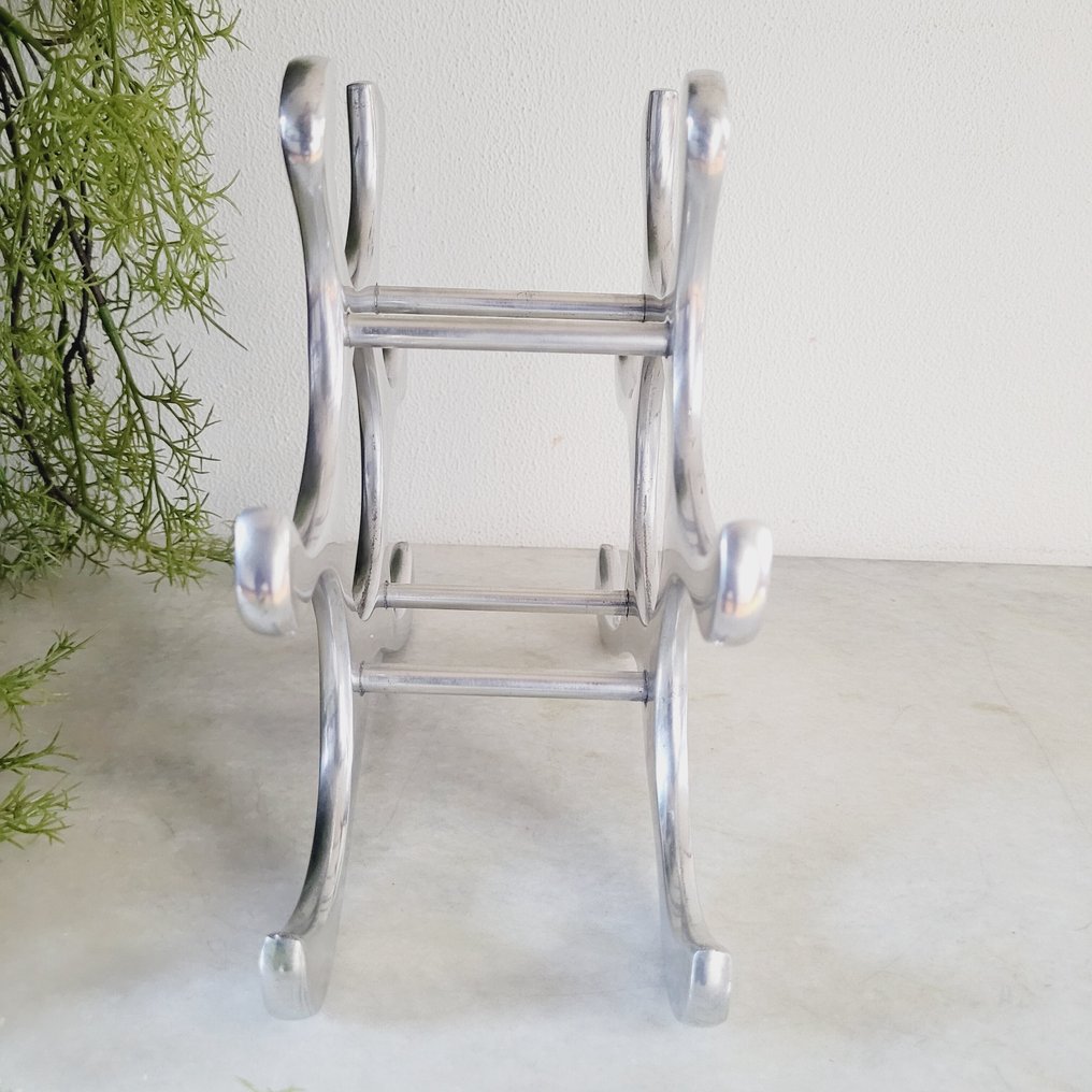 Michael Noll - Portabottiglie - 6 bottiglie - Alluminio lucidato #4.3