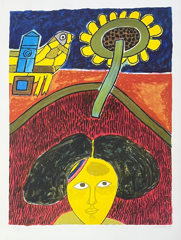 Corneille (1922-2010) - Le Tournesol (Van Gogh) #1.0