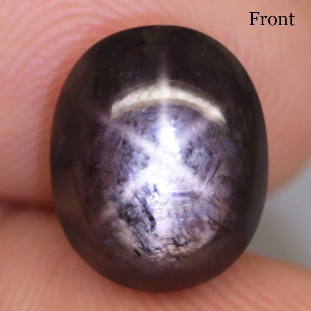 没有保留价 星彩蓝宝石  - 16.76 ct - 无实验室报告 - 两侧各六束光线 #3.2