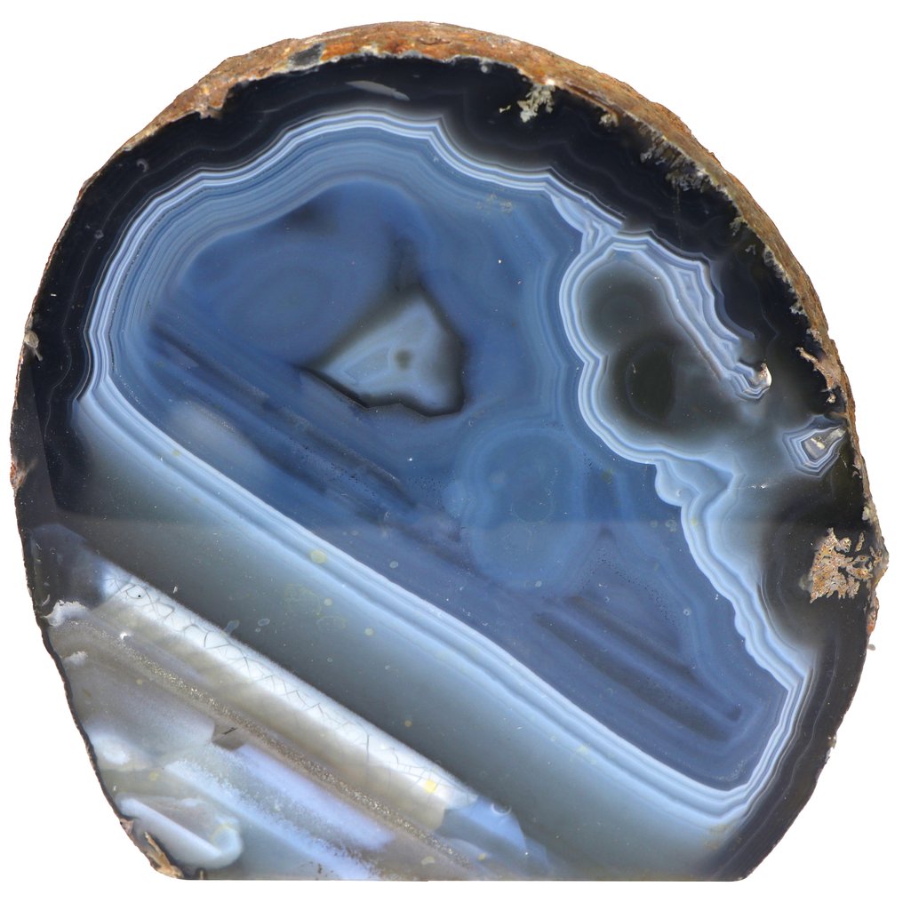 Μπλε Αγκάτη Geode - 14x13x6 εκ- 2.2 kg #1.0