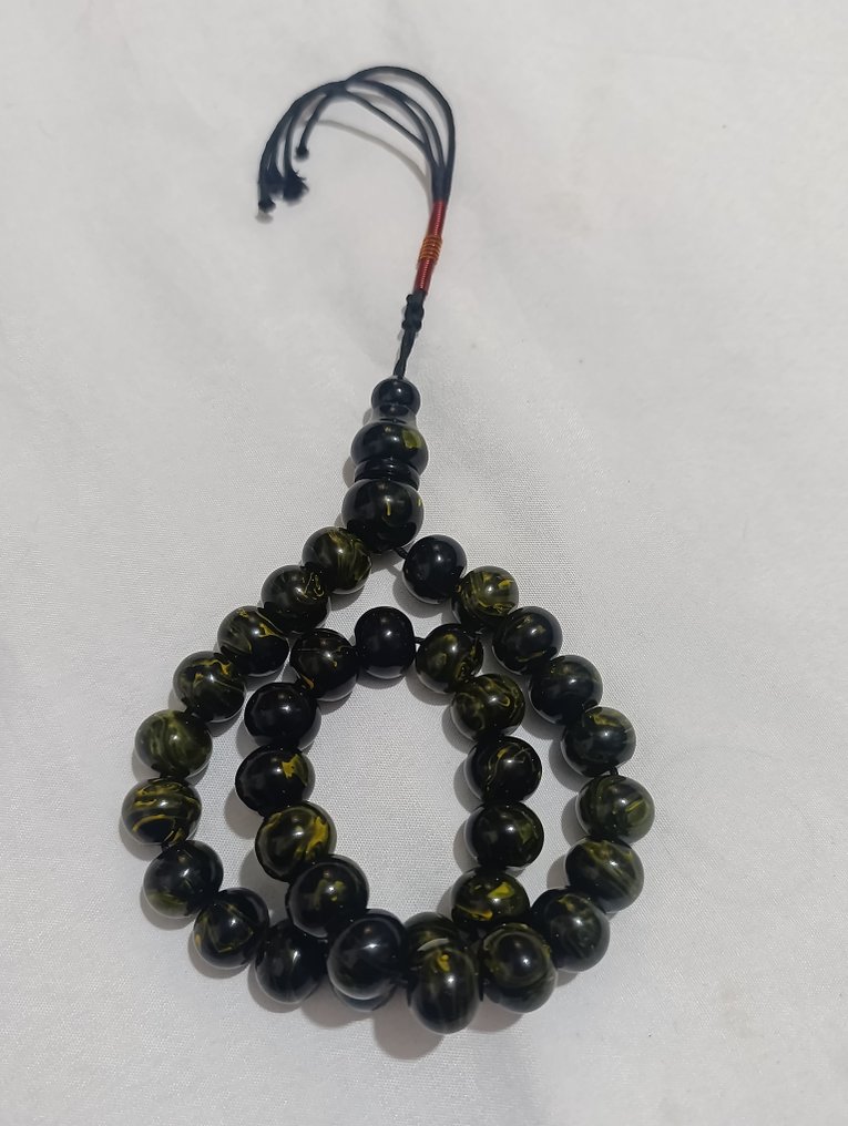  Ροζάριο - Κεχριμπάρι - 1970-1980 - Σπάνια Κομποσκοίνια Προσευχής  #2.1