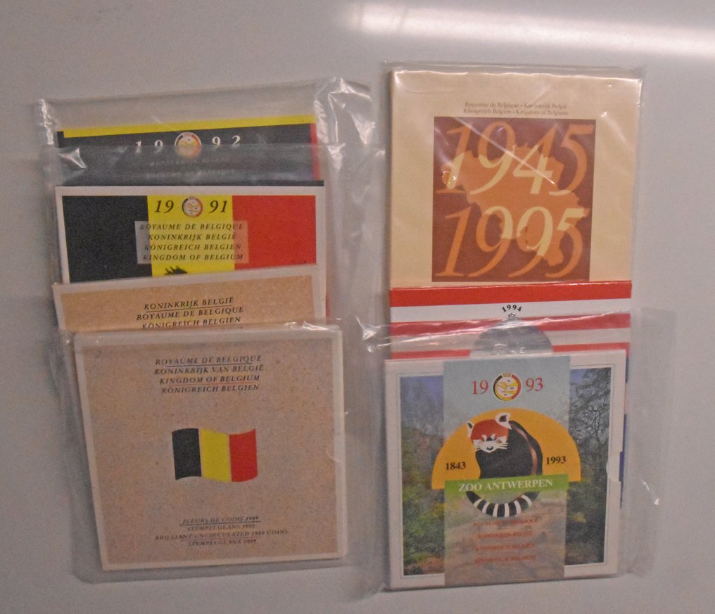 Belgia. Sets 1989/1995 ( 7 stuks ) (Bez ceny minimalnej
) #1.0