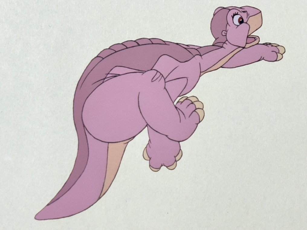 Don Bluth - Original animation cel of Littlefoot, very rare! - The Land Before Time (1988) #4.3