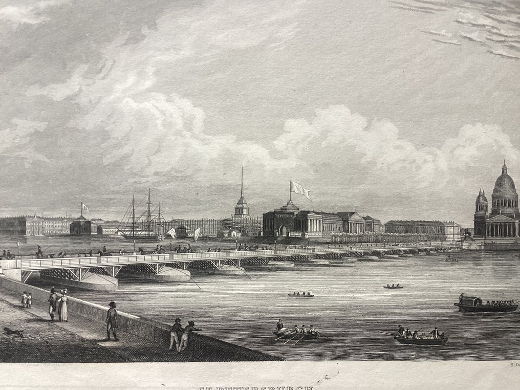 Russia - St Petersburg, Moscow, Caucasus; Various artists - 5 assorted views of Russia (5) - 1881-1900 #1.0