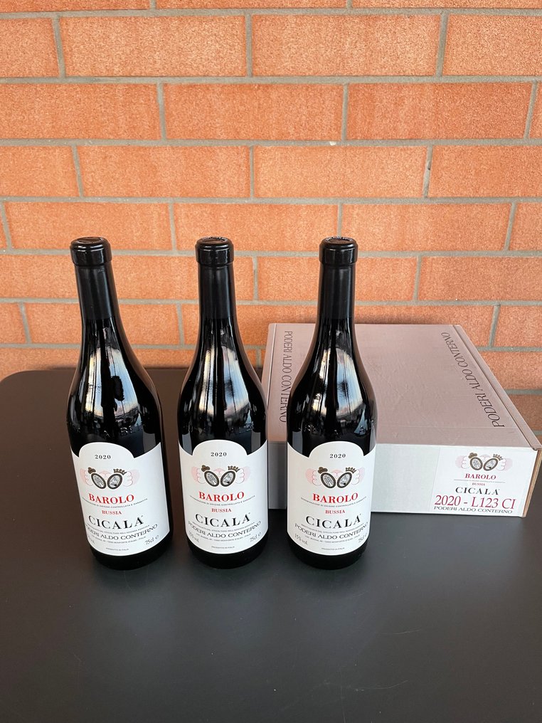 2020 Poderi Aldo Conterno, Cicala - Barolo DOCG - 3 Bottiglie (0,75 L) #4.3