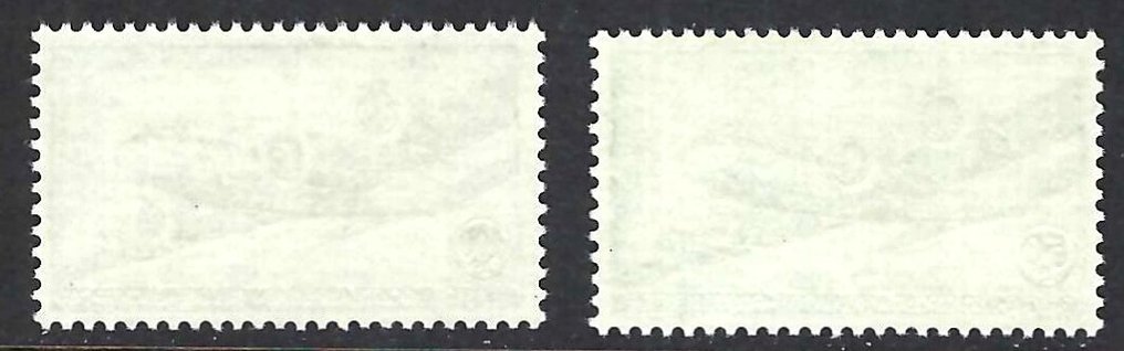 Belgia 1954 - Timbruri poștale aeriene (tip modificat) - OBP/COB LP10A/11A #1.0