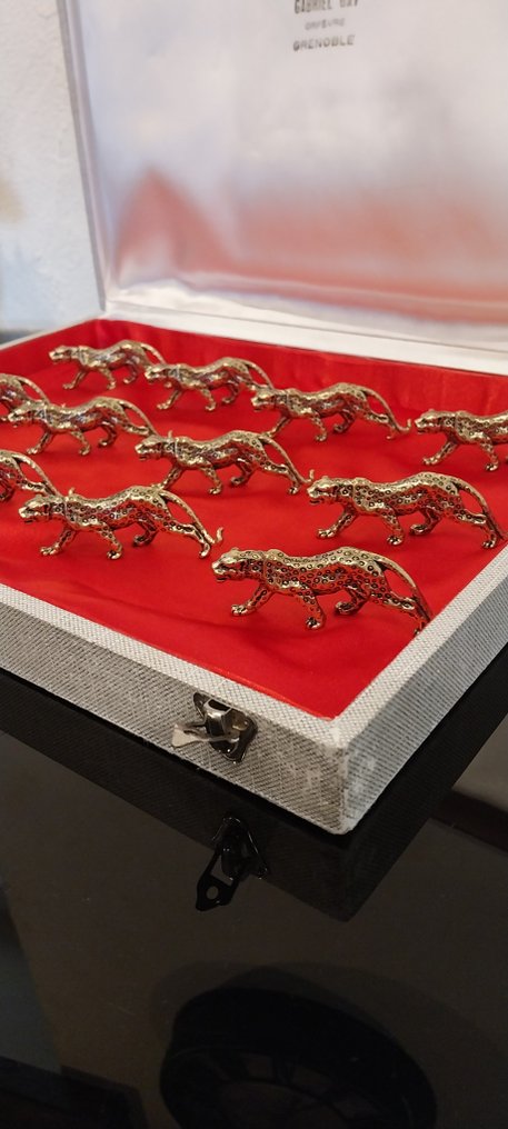 刀叉架 (12) - Pantheres - 铜鎏金 #1.0