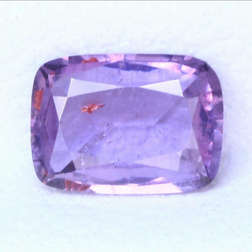 1 pcs  紫色, 粉色 蓝宝石  - 0.98 ct - 亚洲宝石科学院（AIGS） - 矿物被困在内部 #4.3