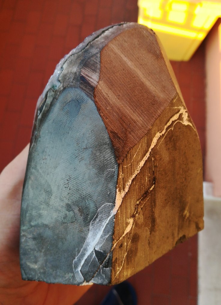 Ametista Cluster di cristallo - Altezza: 14 cm - Larghezza: 11 cm- 1300 g #3.2