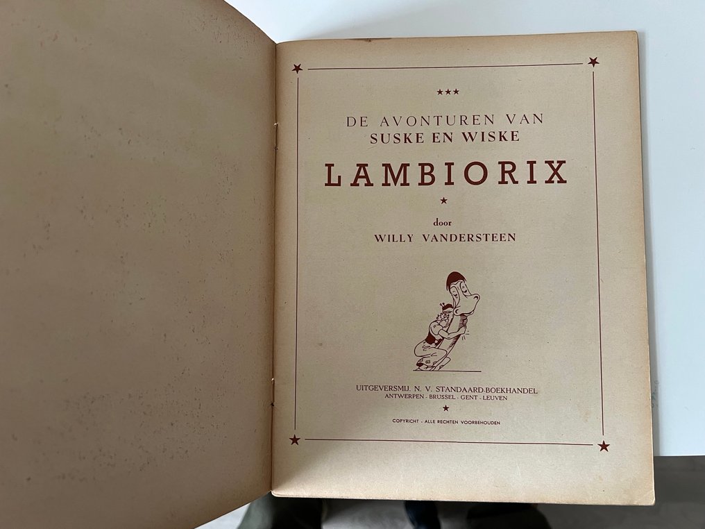 Suske en Wiske RV-9 - Lambiorix - 1 Album - 第一版 - 1950 #4.3