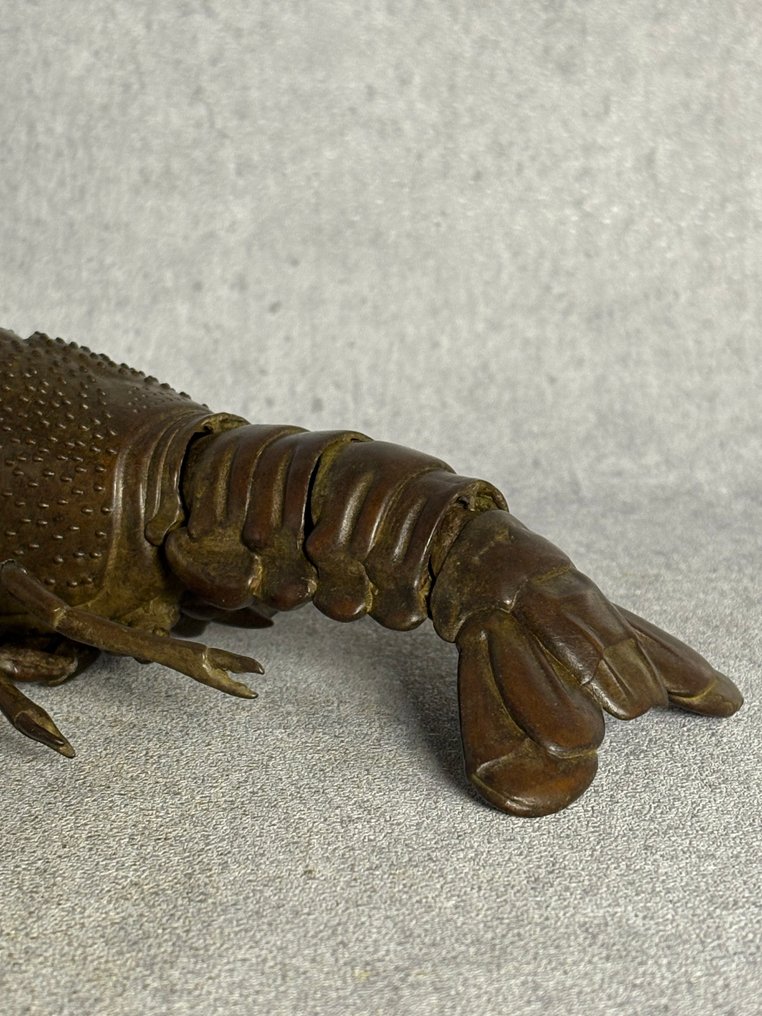 Kreeft signed 26 cm - Bronze - 20th century #4.3