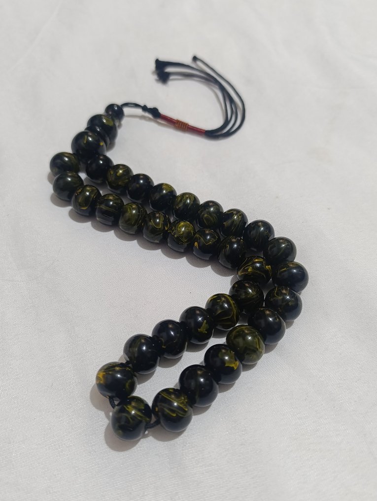  Ροζάριο - Κεχριμπάρι - 1970-1980 - Σπάνια Κομποσκοίνια Προσευχής  #3.2