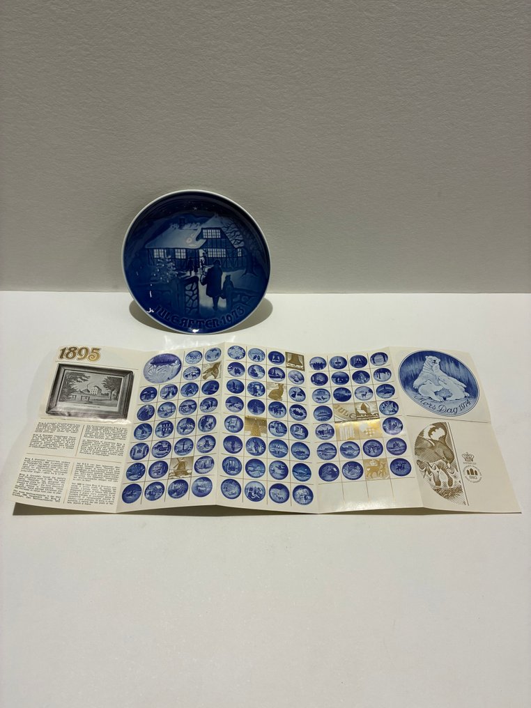 Bing & Grøndahl - Tallerken (6) - Porcelæn - Juleplader 1973-1978 #4.3