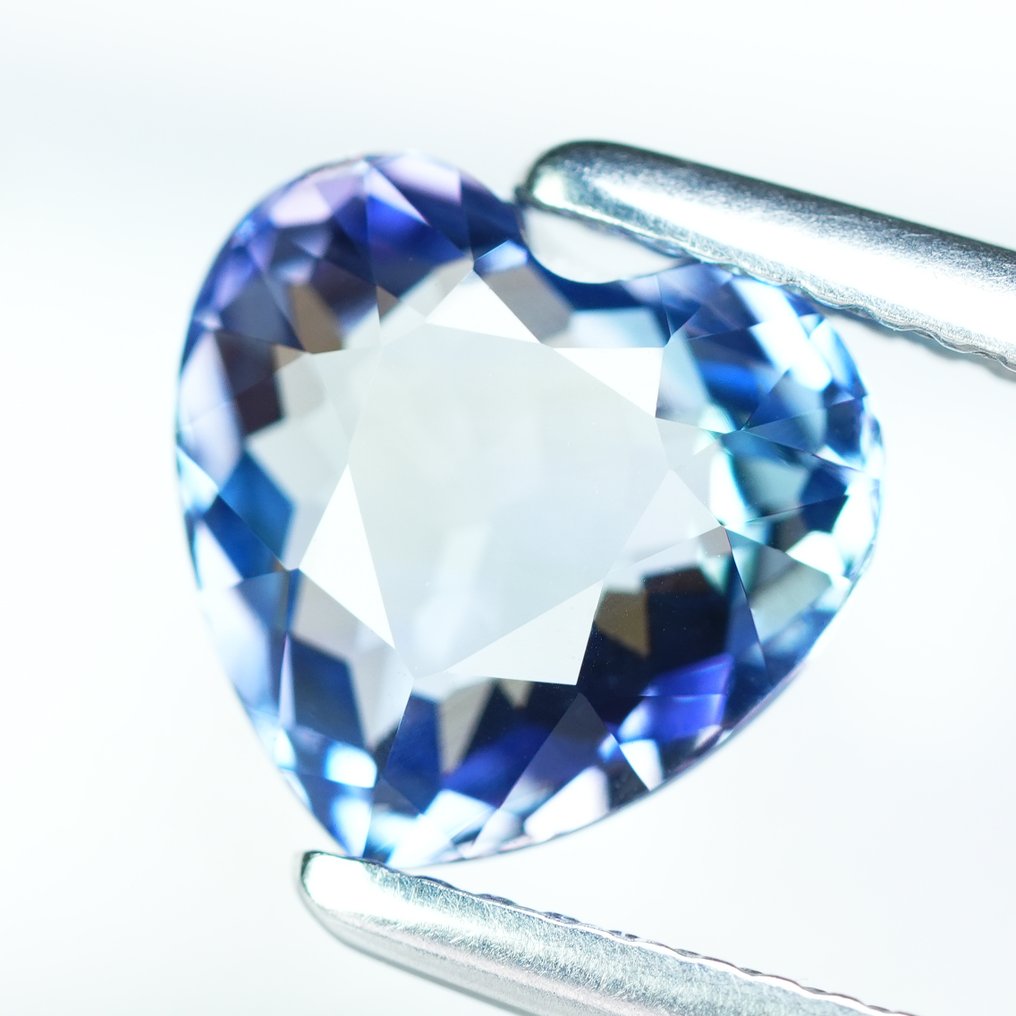 1 pcs  蓝色, 紫罗兰色 坦桑石  - 3.24 ct - 国际有色宝石协会（ICA GemLab） #4.3