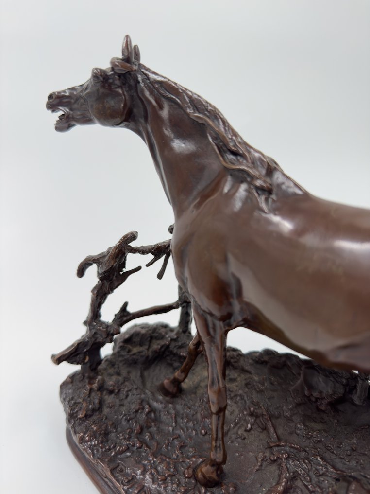 Γλυπτό, Pierre Jules Mêne - Reproducción - 24 cm - Πατιναρισμένος μπρούτζος #2.1