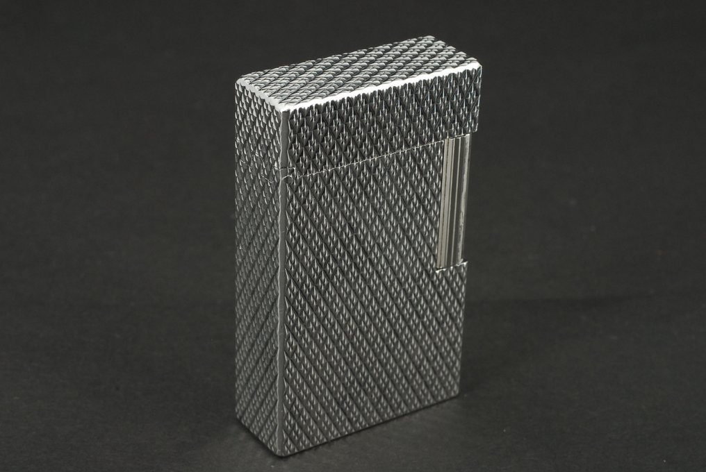 S.T. Dupont - Ligne Line 1 Large Gas Lighter Diamond Head - 袖珍打火機 - 鍍銀 #3.2