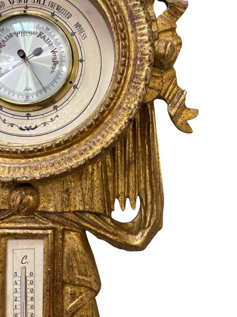 Barometro e Termometro in Stile Luigi XVI - Ilmapuntari - Puu - Barometri ja termometri #4.3