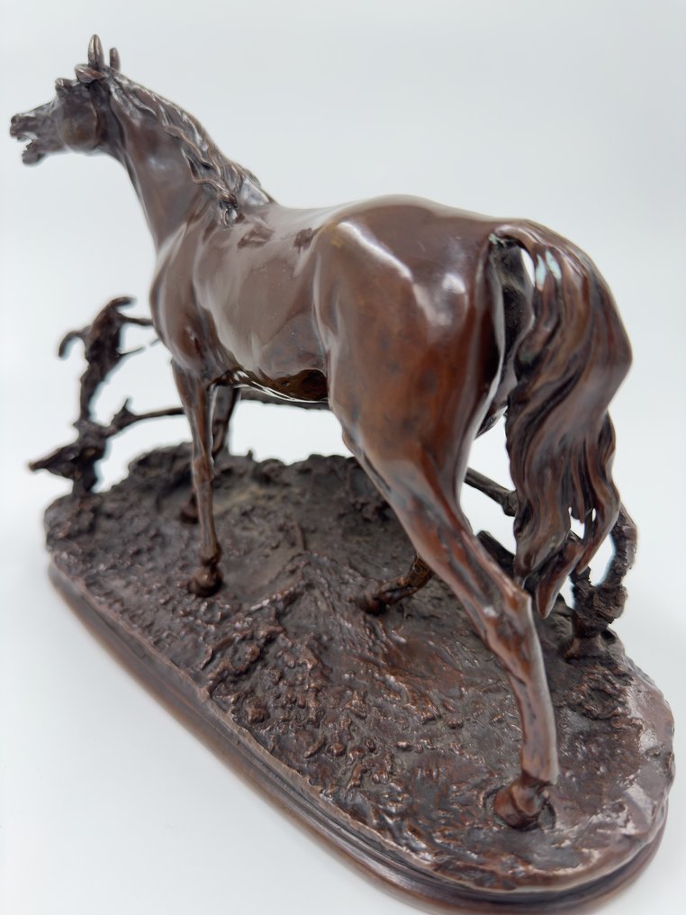 Γλυπτό, Pierre Jules Mêne - Reproducción - 24 cm - Πατιναρισμένος μπρούτζος #1.0