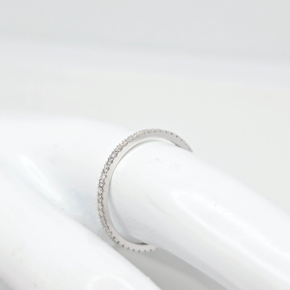 Nincs minimálár - Gyűrű - 14 kt. Fehér arany -  0.27ct. tw. Gyémánt (Természetes)  #1.0