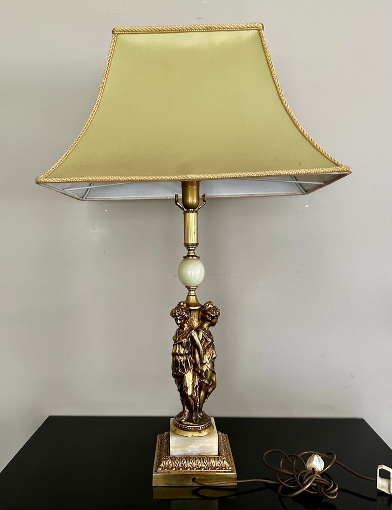 Possibly Deknudt - 灯具 - 镀金黄铜 - 三重灯 #2.1