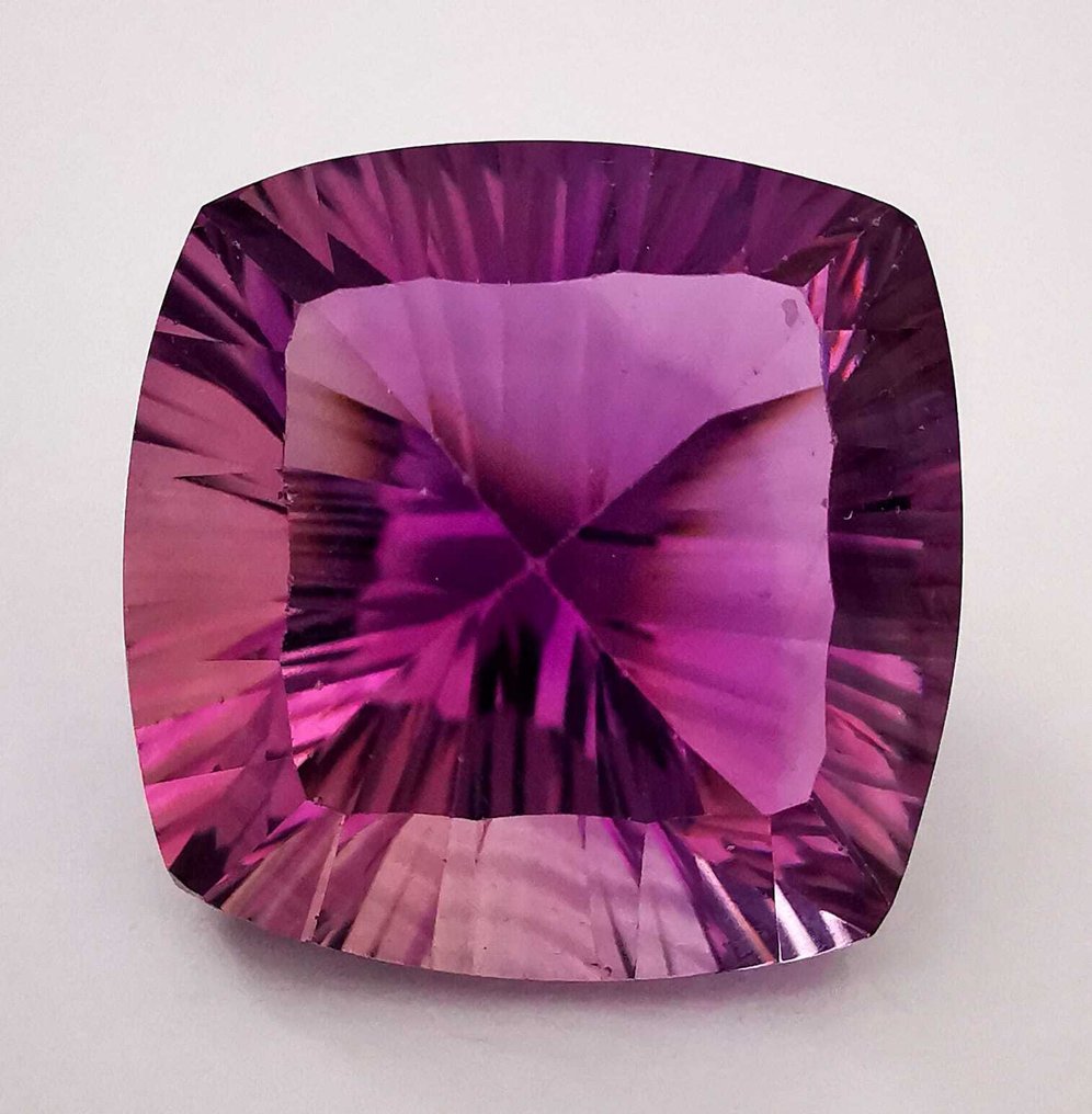 Senza Prezzo di Riserva Ametista - 33.38 ct - Antwerp Laboratory for Gemstone Testing (ALGT) - Porpora intenso rosa #1.0