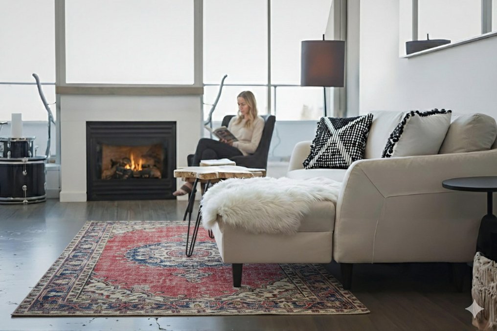 Clássico vintage - Tapete - 175 cm - 120 cm - Com certificado #1.0