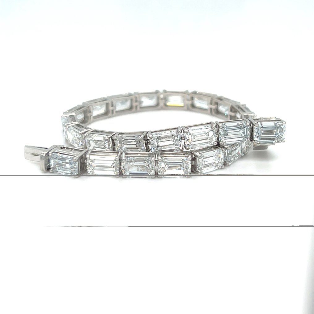 Rannekoru - 14 kt. Valkokulta -  25.02ct. tw. Timantti (Laboratoriossa kasvatettu) #4.3