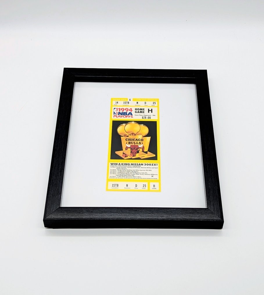 芝加哥公牛隊 - NBA - Michael Jordan, Scottie Pippen - 1994 - 門票, 季后赛门票  #3.2