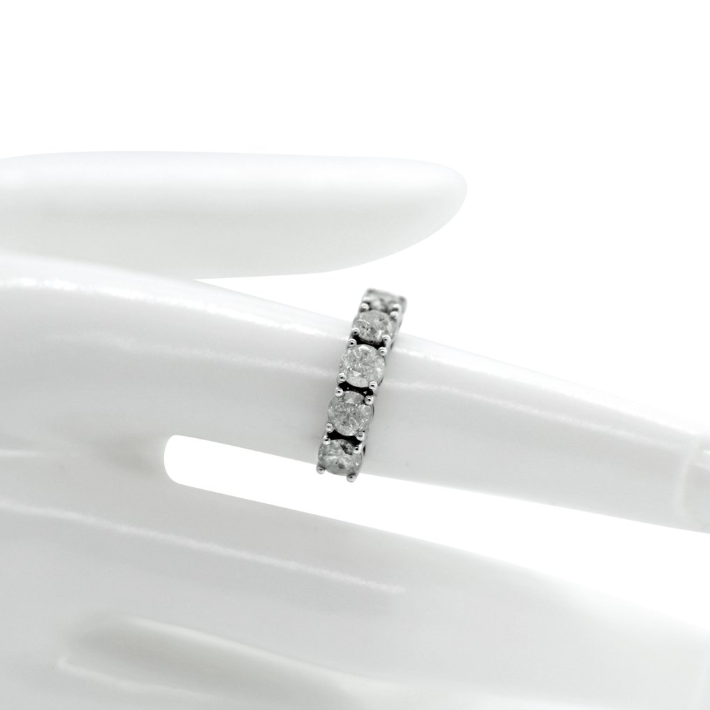 Ei pohjahintaa - Sormus - 14 kt. Valkokulta -  1.83ct. tw. Timantti (Luonnollinen) #3.2