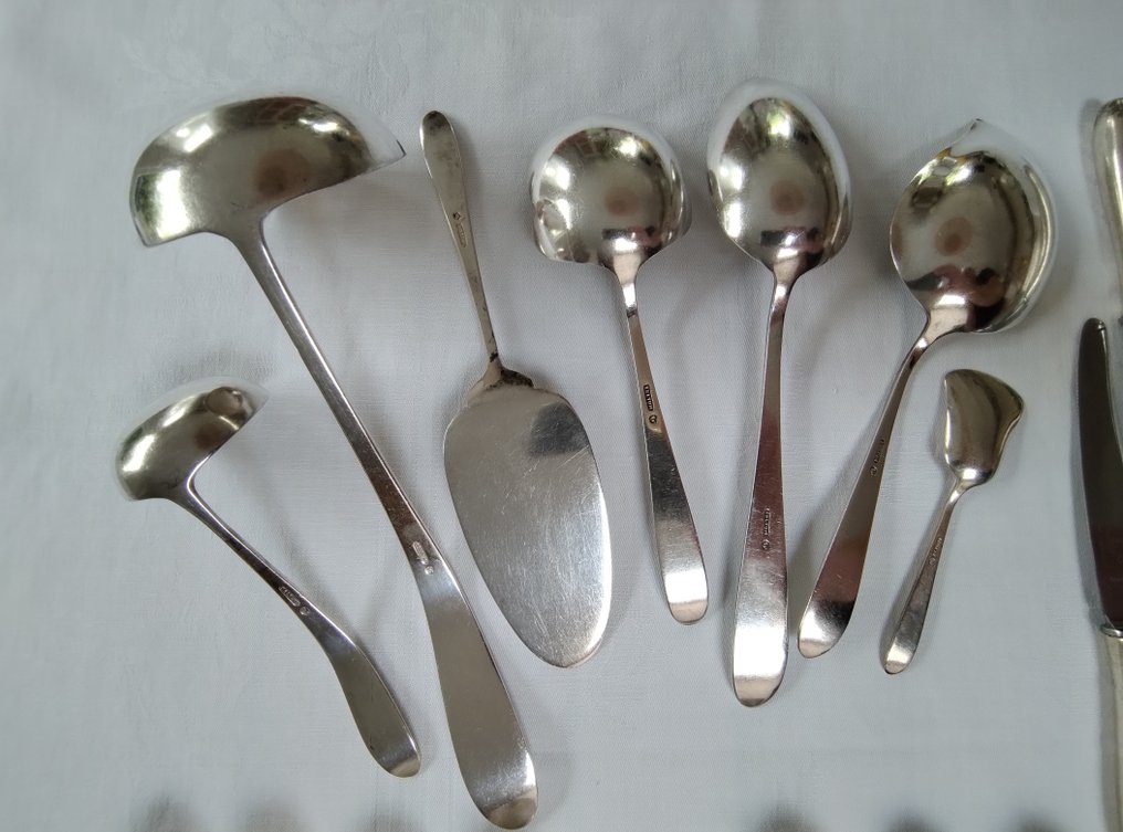 Gustav Beran - 餐具套装 (9) - P3 Chantal - 镀银 #4.3