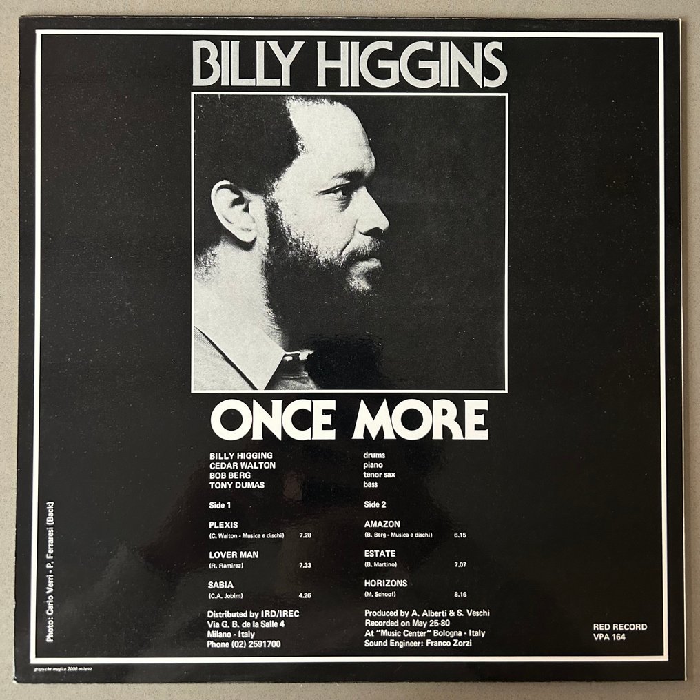 Billy Higgins - Once More (SIGNED by B. Higgins!!) - Single bakelitlemez - 1st Pressing - 1980 #1.0