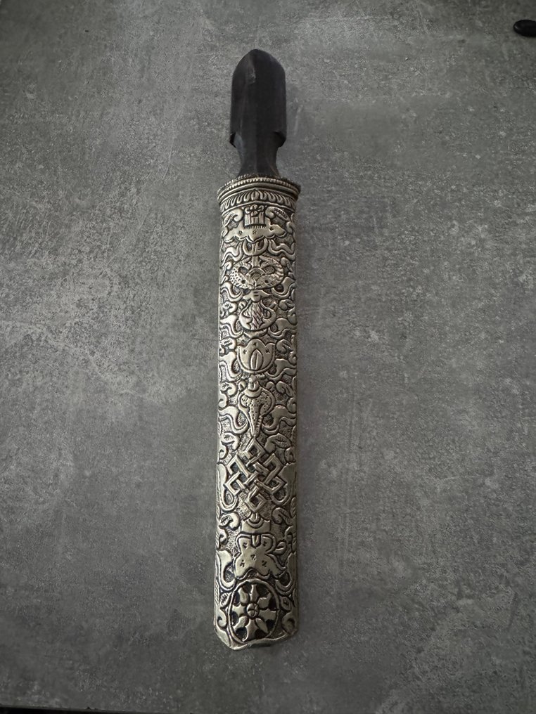 Pugnale - Placcato argento - Cina  (Senza prezzo di riserva) #1.0