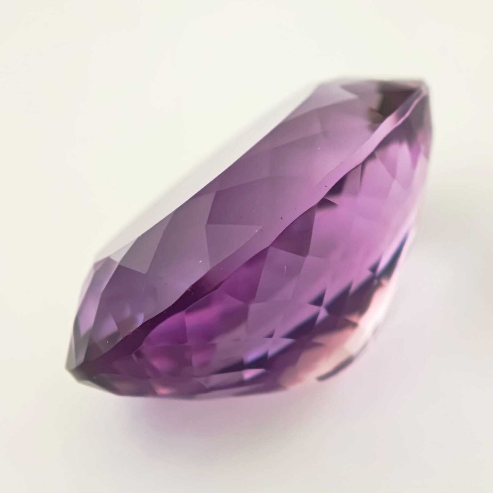 Ingen mindstepris Ametyst  - 57.42 ct - Antwerp Laboratory for Gemstone Testing (ALGT) - Lilla ametyst (lyserødlig) #1.0
