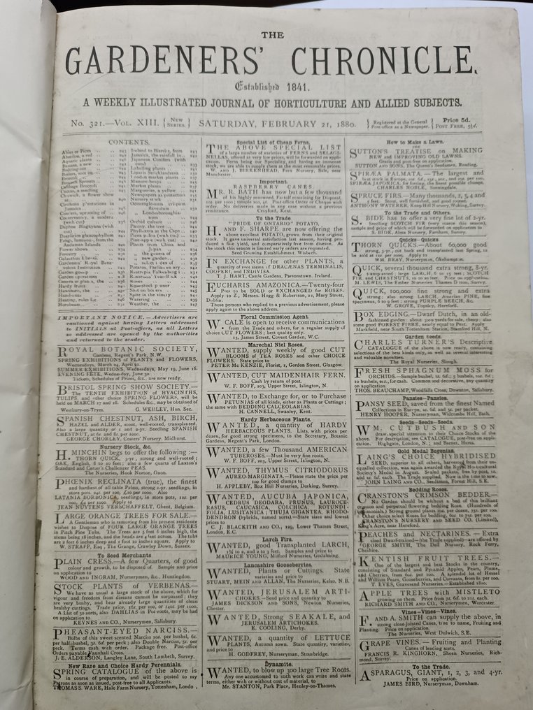 Anon - The Gardeners' chronicle: a weekly illustrated journal of horticulture and allied subjects for 1880 - 1880 #1.0