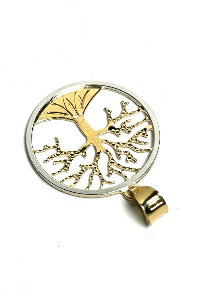 Pendentif - 18 carats Or jaune, Or blanc #4.3