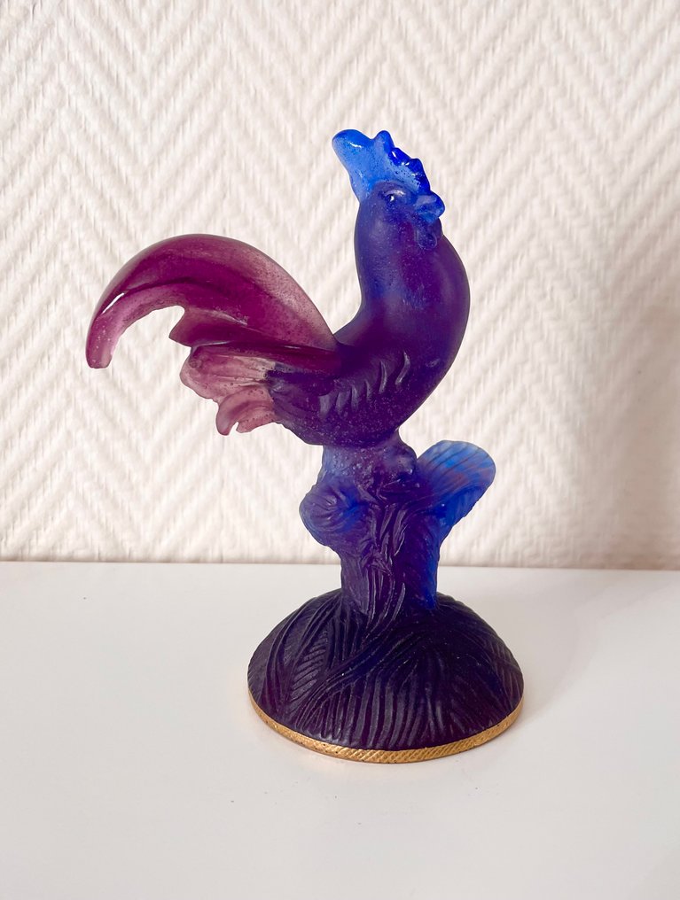 Daum - Sculpture, Coq - 16.5 cm - Pâte de Verre - 1990 #3.2
