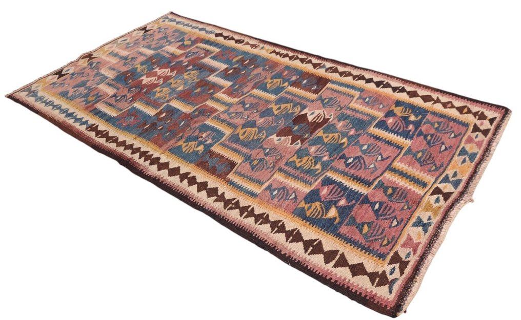 Kelim Modern Caucus Kilim - 复古的亚美尼亚艺术 - 凯利姆平织地毯 - 245 cm - 130 cm #2.1