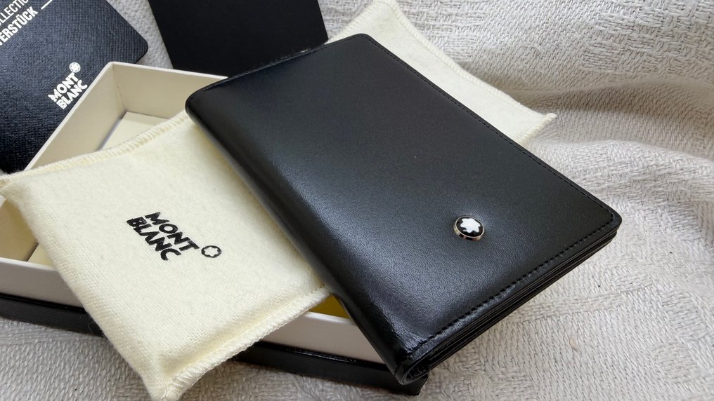 信架 - 带褶边的名片夹 - 皮革 #3.2