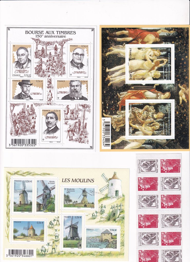 France 2010 - Collection of Blocks and Carnets #3.2