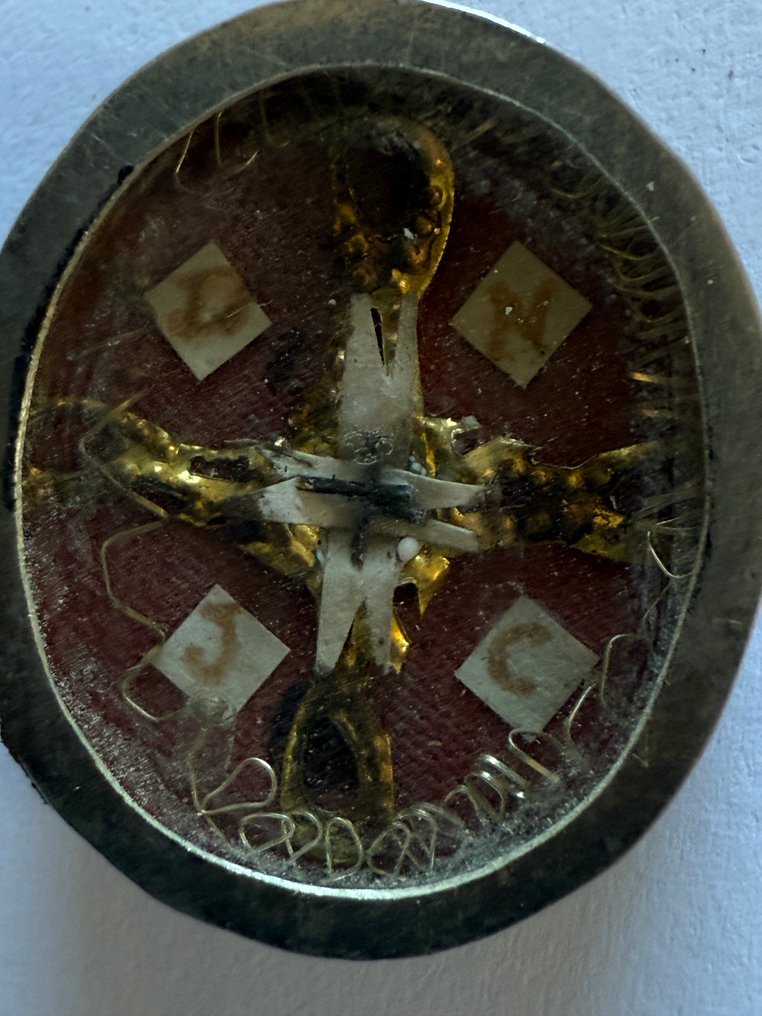  Λειψανοθήκη - Μέταλλο, Ξύλο - 1750-1800 - Ο Χριστός Ιησούς στον Σταυρό.  #3.2