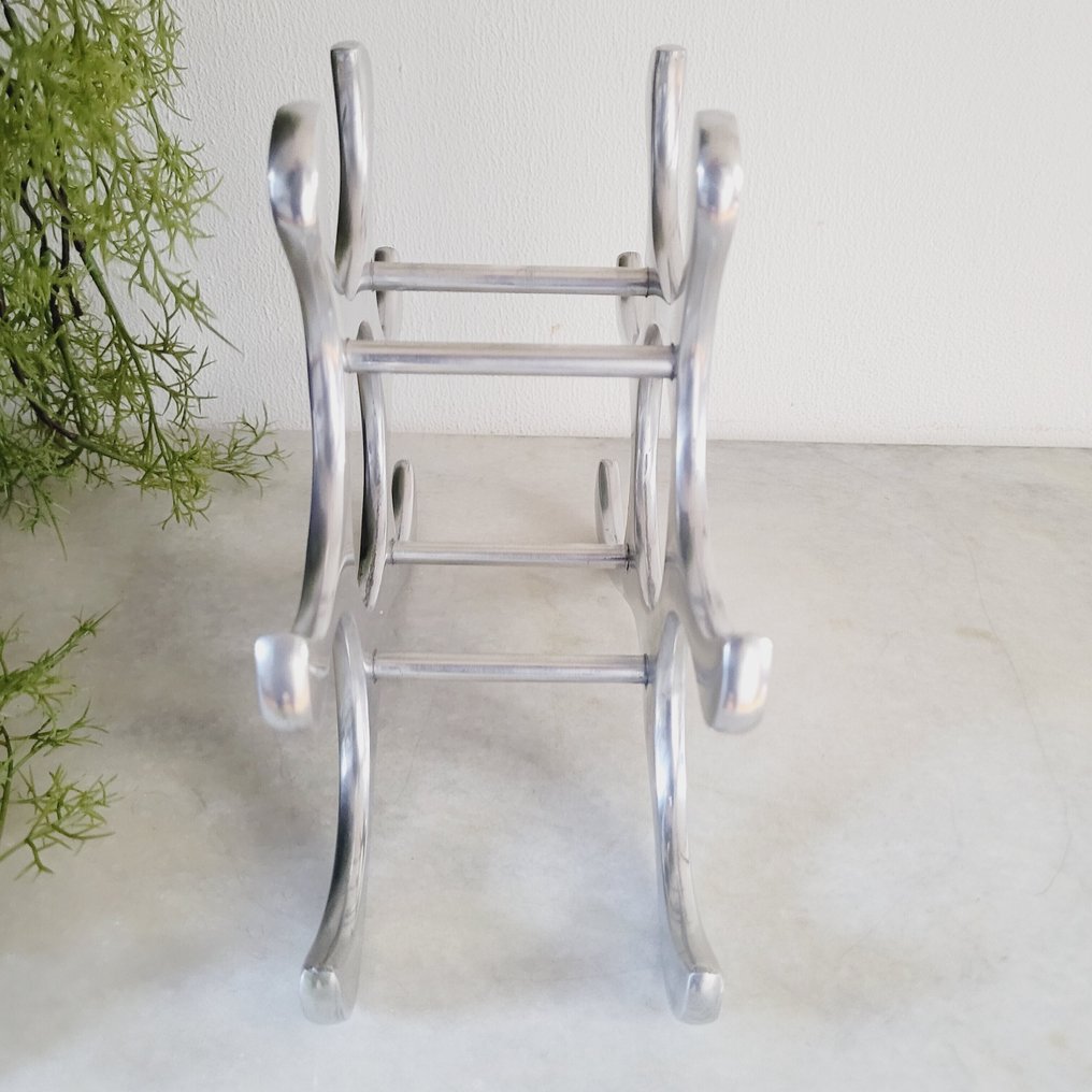 Michael Noll - Portabottiglie - 6 bottiglie - Alluminio lucidato #3.2