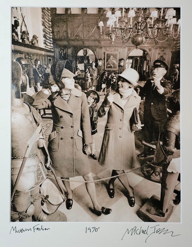 Michael Joseph (1941-) - Museum fashion - Unique authentic darkroom test print #1.0