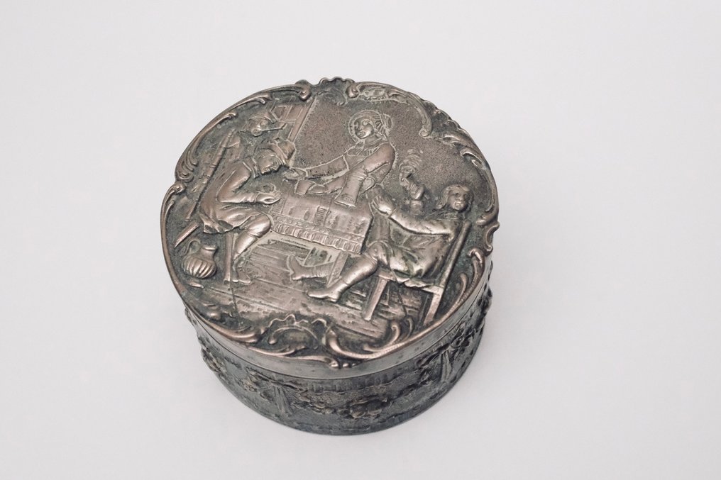 Georg Roth & Co., Hanau - Ékszeresdoboz - .800 ezüst - Régi ékszerdoboz #1.0