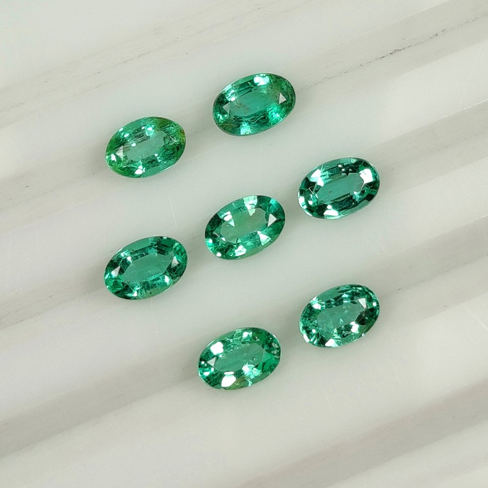 7 pcs  祖母綠  - 3.17 ct - 國際有色寶石協會 (ICA GemLab) - Minor Oil #1.0