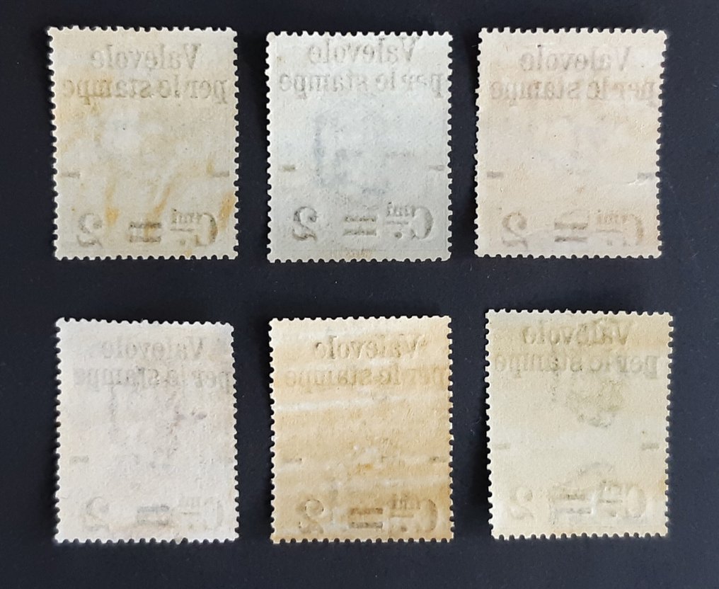 義大利王國 1890/1891 - 邮政包裹，临时的 - SASSONE 50 - 58 #2.1