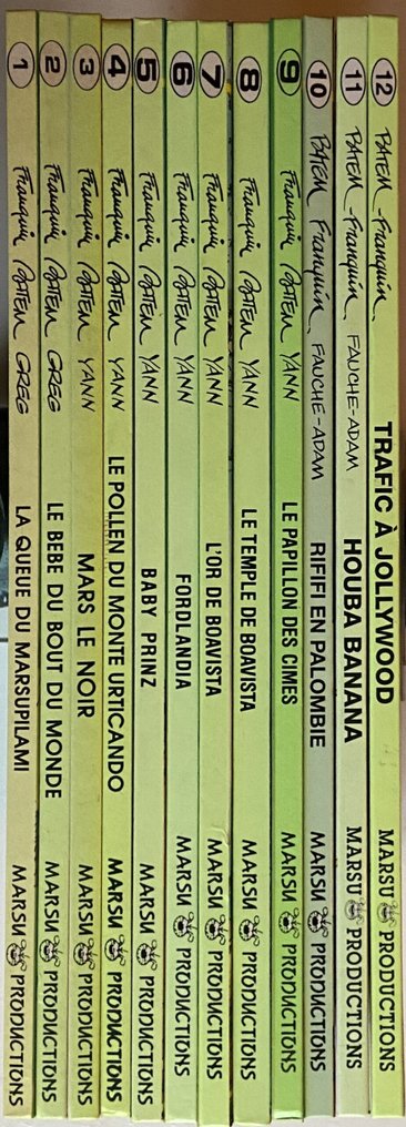 Marsupilami T1 à T12 - 12x C - 12 Album - First edition - 1987/1998 #2.1