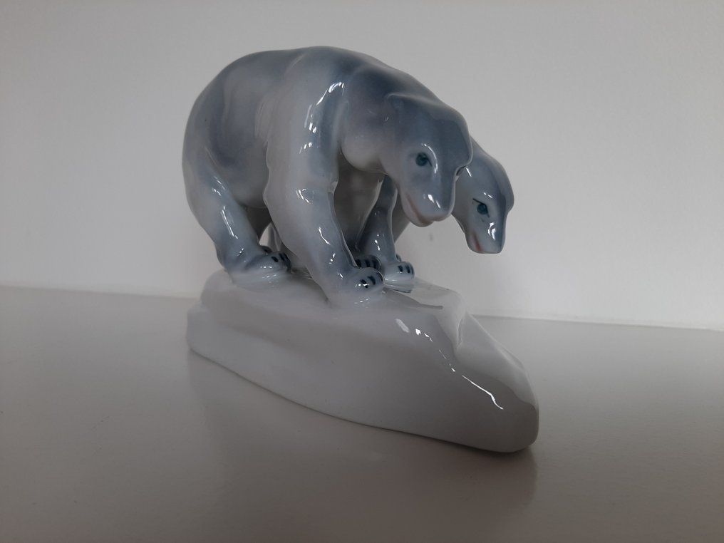 Zsolnay - 小塑像 - ijsberen - 瓷器 #1.0