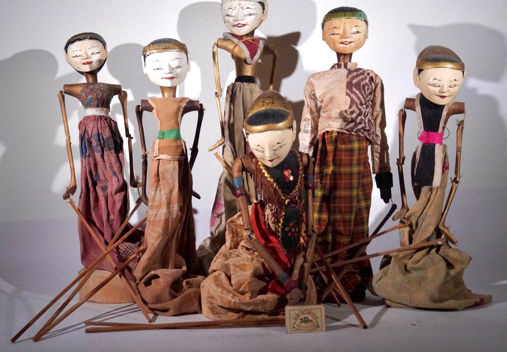 6 wayang golèk dukker - Cirebon, Java - Indonesien (Ingen mindstepris) #1.0